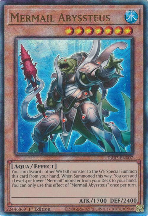 Mermail Abyssteus (UTR) [RA03-EN007] Prismatic Ultimate Rare | Fandemonia Ltd