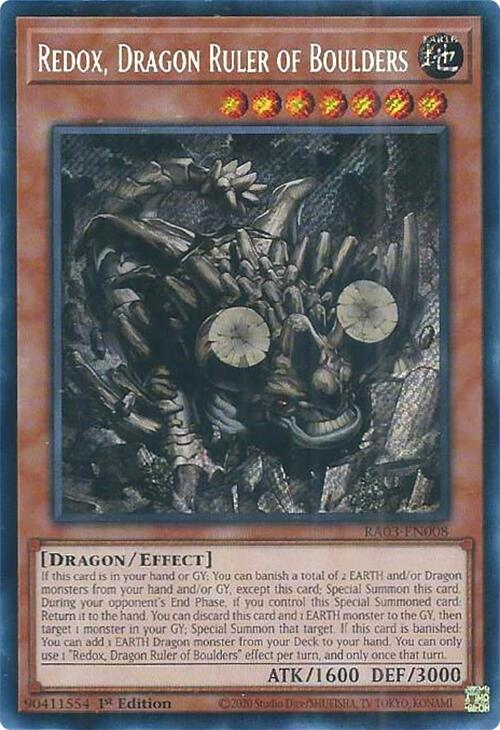 Redox, Dragon Ruler of Boulders (Secret Rare) [RA03-EN008] Secret Rare | Fandemonia Ltd