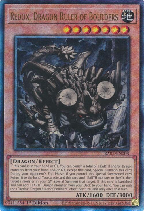 Redox, Dragon Ruler of Boulders (UTR) [RA03-EN008] Prismatic Ultimate Rare | Fandemonia Ltd