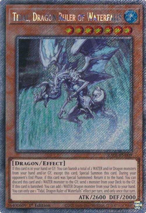 Tidal, Dragon Ruler of Waterfalls (Platinum Secret Rare) [RA03-EN009] Platinum Secret Rare | Fandemonia Ltd