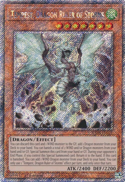 Tempest, Dragon Ruler of Storms (Platinum Secret Rare) [RA03-EN011] Platinum Secret Rare | Fandemonia Ltd