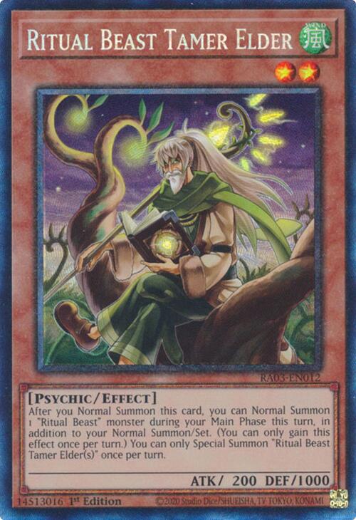 Ritual Beast Tamer Elder (CR) [RA03-EN012] Prismatic Collector's Rare | Fandemonia Ltd