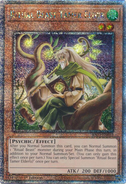 Ritual Beast Tamer Elder (Quarter Century Secret Rare) [RA03-EN012] Quarter Century Secret Rare | Fandemonia Ltd