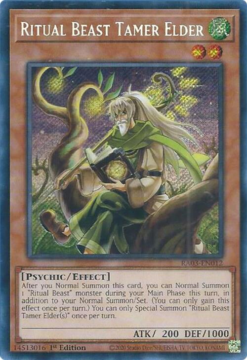 Ritual Beast Tamer Elder (Secret Rare) [RA03-EN012] Secret Rare | Fandemonia Ltd