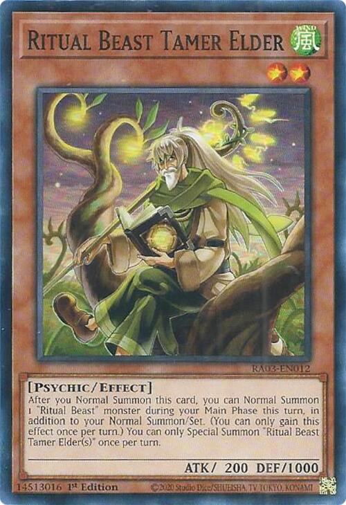 Ritual Beast Tamer Elder [RA03-EN012] Super Rare | Fandemonia Ltd