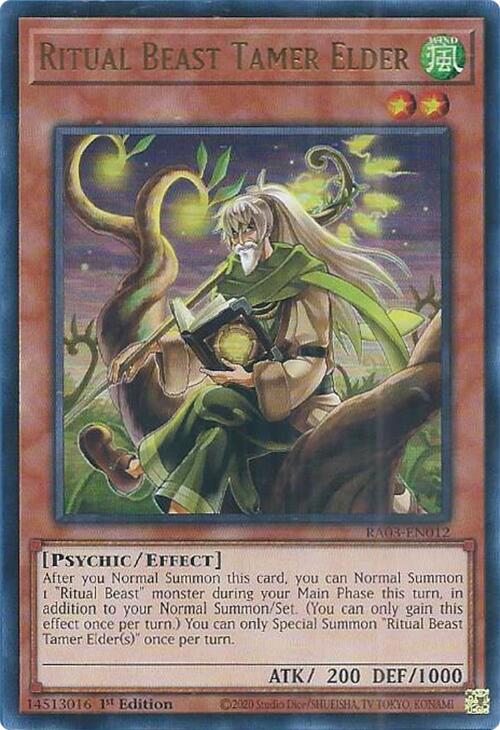 Ritual Beast Tamer Elder (UR) [RA03-EN012] Ultra Rare | Fandemonia Ltd