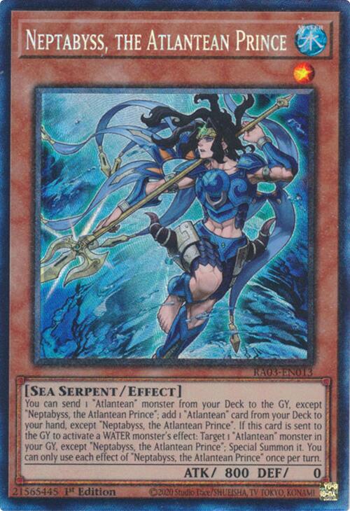 Neptabyss, the Atlantean Prince (CR) [RA03-EN013] Prismatic Collector's Rare | Fandemonia Ltd