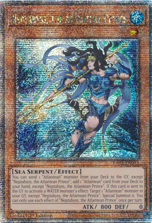 Neptabyss, the Atlantean Prince (Quarter Century Secret Rare) [RA03-EN013] Quarter Century Secret Rare | Fandemonia Ltd