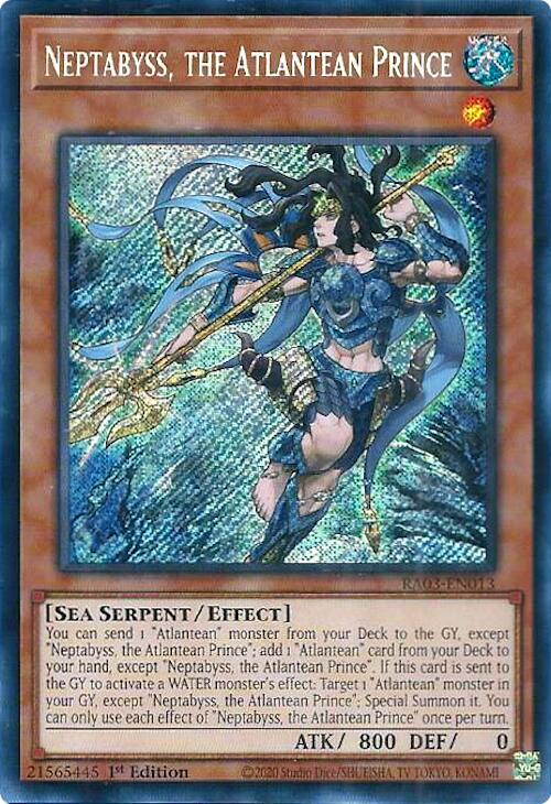 Neptabyss, the Atlantean Prince (Secret Rare) [RA03-EN013] Secret Rare | Fandemonia Ltd