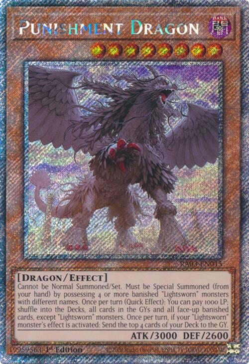 Punishment Dragon (Platinum Secret Rare) [RA03-EN015] Platinum Secret Rare | Fandemonia Ltd