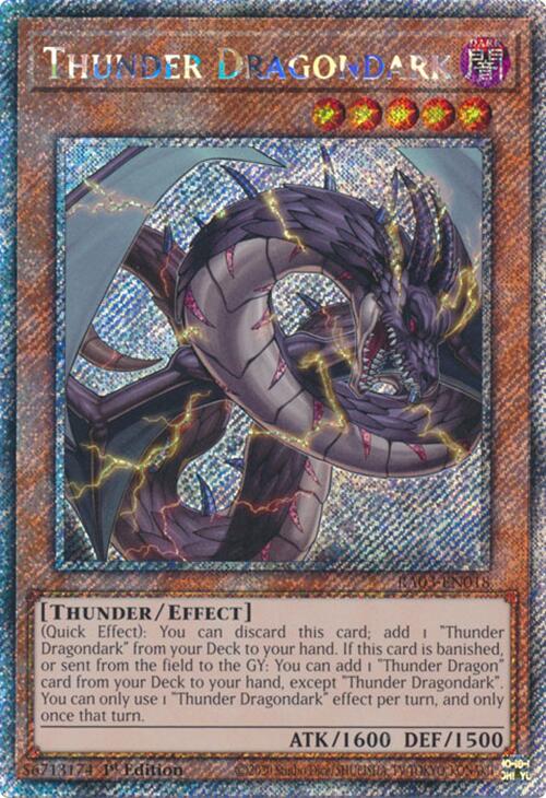 Thunder Dragondark (Platinum Secret Rare) [RA03-EN018] Platinum Secret Rare | Fandemonia Ltd