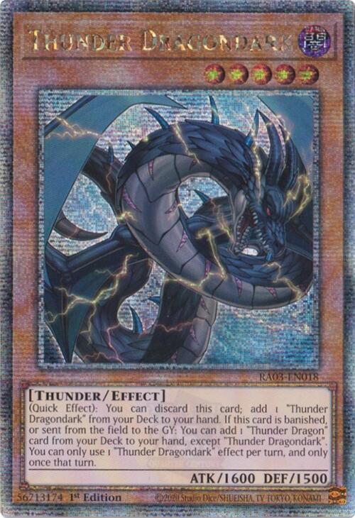 Thunder Dragondark (Quarter Century Secret Rare) [RA03-EN018] Quarter Century Secret Rare | Fandemonia Ltd