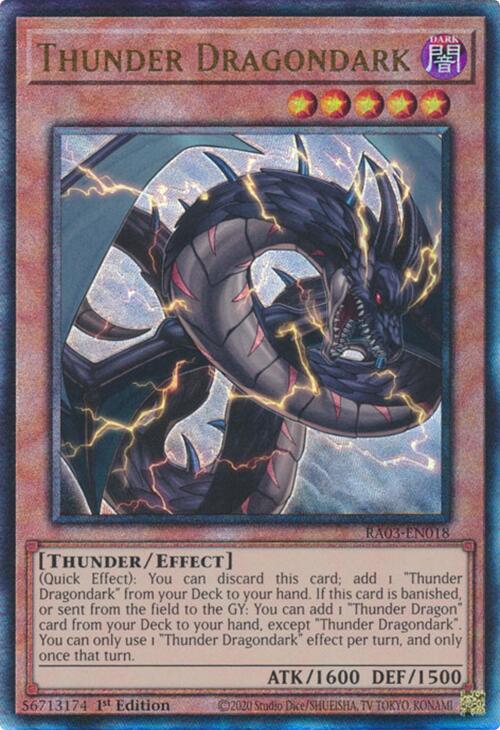 Thunder Dragondark (UTR) [RA03-EN018] Prismatic Ultimate Rare | Fandemonia Ltd