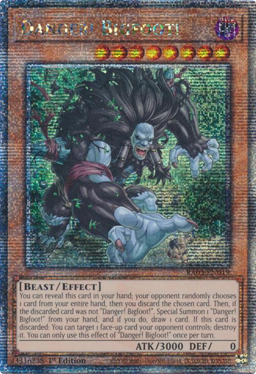 Danger! Bigfoot! (Quarter Century Secret Rare) [RA03-EN019] Quarter Century Secret Rare | Fandemonia Ltd