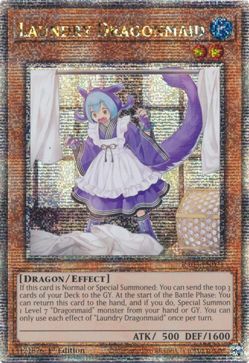 Laundry Dragonmaid (Quarter Century Secret Rare) [RA03-EN021] Quarter Century Secret Rare | Fandemonia Ltd