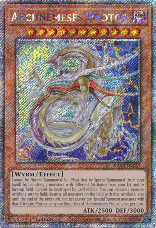 Archnemeses Protos (Platinum Secret Rare) [RA03-EN023] Platinum Secret Rare | Fandemonia Ltd