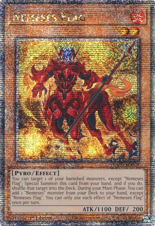 Nemeses Flag (Quarter Century Secret Rare) [RA03-EN024] Quarter Century Secret Rare | Fandemonia Ltd