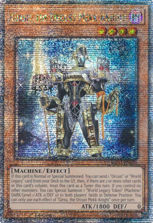 Girsu, the Orcust Mekk-Knight (Quarter Century Secret Rare) [RA03-EN026] Quarter Century Secret Rare | Fandemonia Ltd