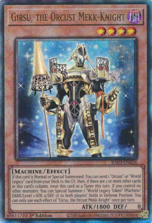 Girsu, the Orcust Mekk-Knight (UTR) [RA03-EN026] Prismatic Ultimate Rare | Fandemonia Ltd