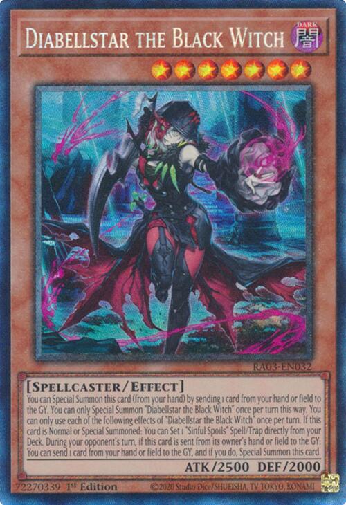 Diabellstar the Black Witch (CR) [RA03-EN032] Prismatic Collector's Rare | Fandemonia Ltd