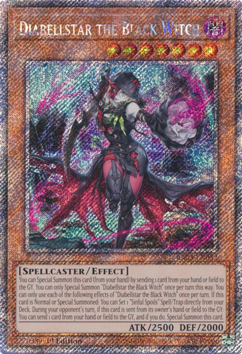 Diabellstar the Black Witch (Platinum Secret Rare) [RA03-EN032] Platinum Secret Rare | Fandemonia Ltd