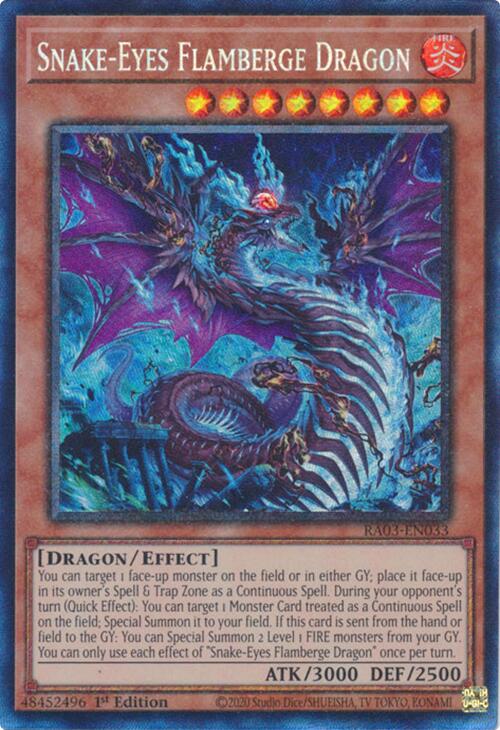 Snake-Eyes Flamberge Dragon (CR) [RA03-EN033] Prismatic Collector's Rare | Fandemonia Ltd