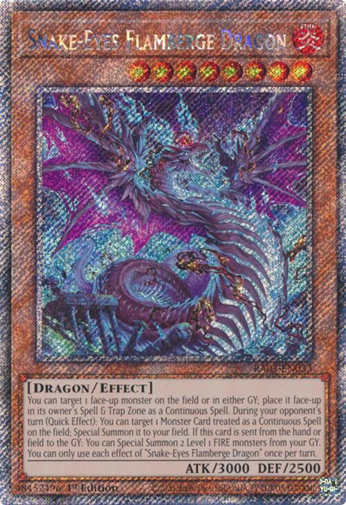 Snake-Eyes Flamberge Dragon (Platinum Secret Rare) [RA03-EN033] Platinum Secret Rare | Fandemonia Ltd