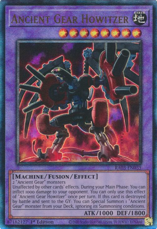 Ancient Gear Howitzer (UTR) [RA03-EN035] Prismatic Ultimate Rare | Fandemonia Ltd