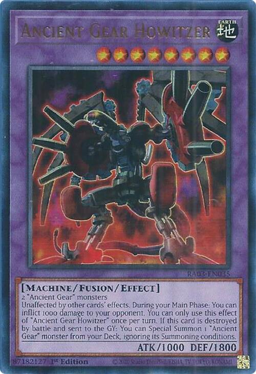 Ancient Gear Howitzer (UR) [RA03-EN035] Ultra Rare | Fandemonia Ltd