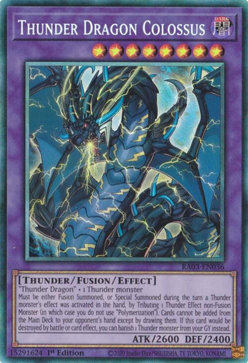 Thunder Dragon Colossus (CR) [RA03-EN036] Prismatic Collector's Rare | Fandemonia Ltd