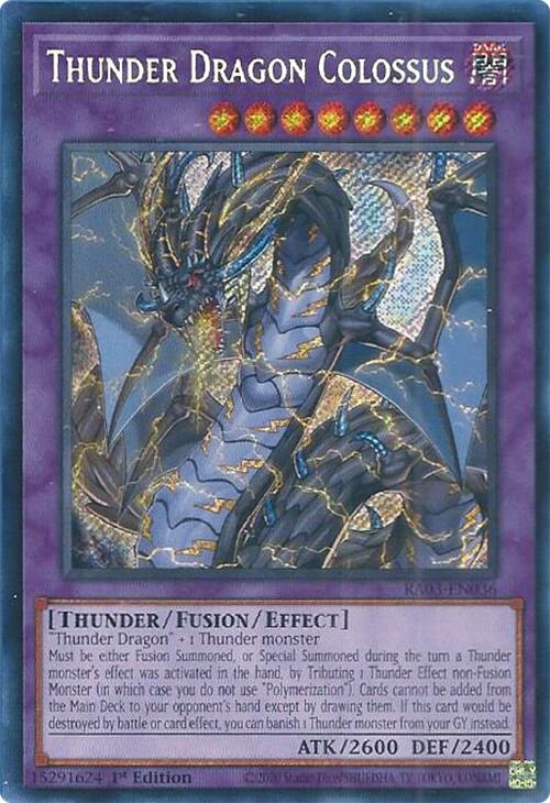 Thunder Dragon Colossus (Secret Rare) [RA03-EN036] Secret Rare | Fandemonia Ltd