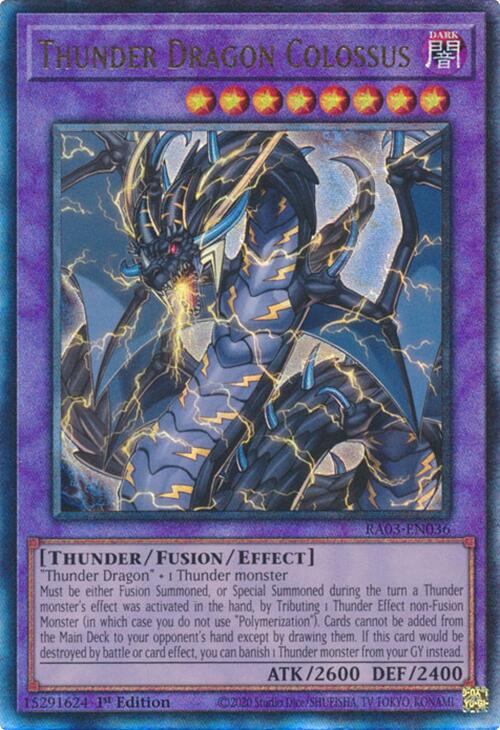 Thunder Dragon Colossus (UTR) [RA03-EN036] Prismatic Ultimate Rare | Fandemonia Ltd