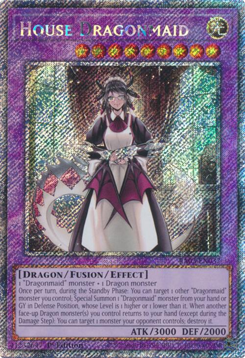 House Dragonmaid (Platinum Secret Rare) [RA03-EN037] Platinum Secret Rare | Fandemonia Ltd