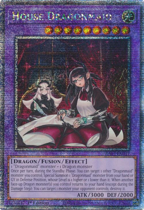 House Dragonmaid (Alternate Art) (Quarter Century Secret Rare) [RA03-EN037] Quarter Century Secret Rare | Fandemonia Ltd