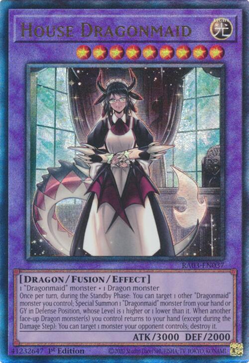 House Dragonmaid (UTR) [RA03-EN037] Prismatic Ultimate Rare | Fandemonia Ltd