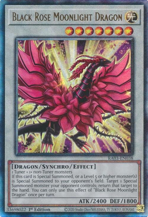 Black Rose Moonlight Dragon (UTR) [RA03-EN038] Prismatic Ultimate Rare | Fandemonia Ltd