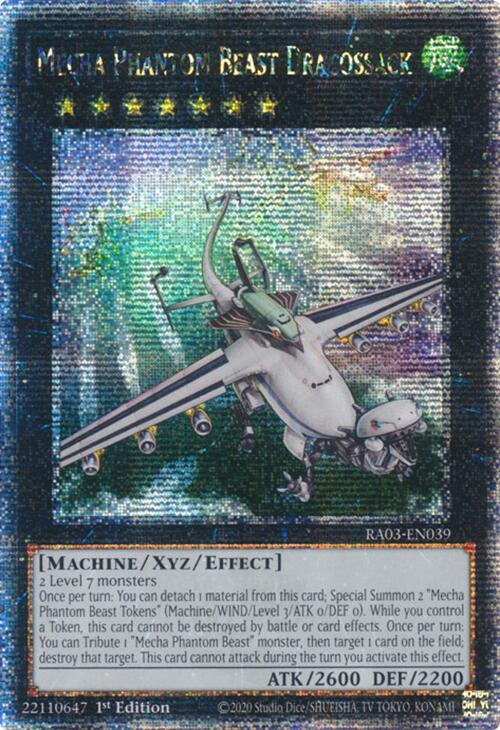 Mecha Phantom Beast Dracossack (Quarter Century Secret Rare) [RA03-EN039] Quarter Century Secret Rare | Fandemonia Ltd