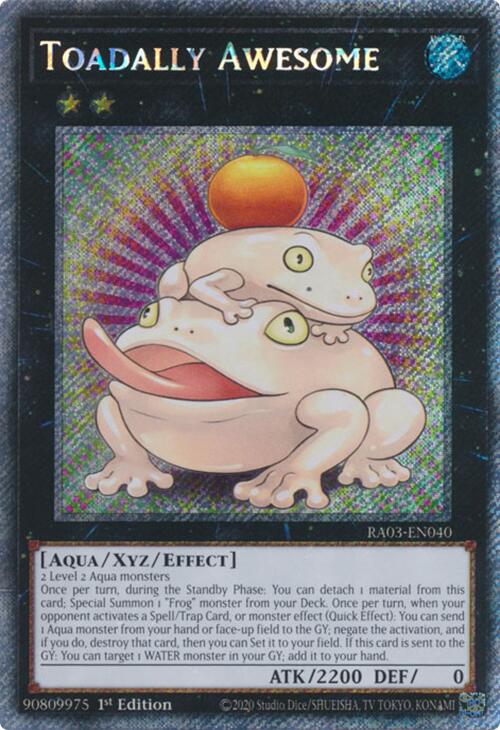 Toadally Awesome (Platinum Secret Rare) [RA03-EN040] Platinum Secret Rare | Fandemonia Ltd