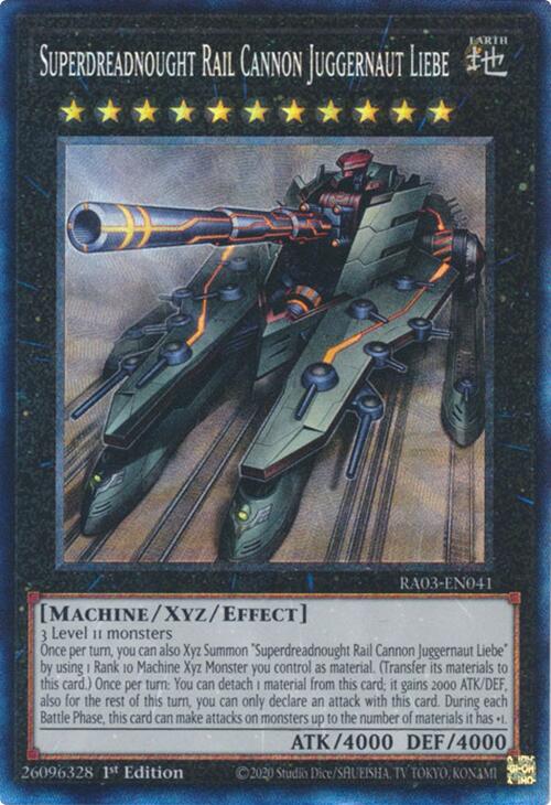 Superdreadnought Rail Cannon Juggernaut Liebe (CR) [RA03-EN041] Prismatic Collector's Rare | Fandemonia Ltd