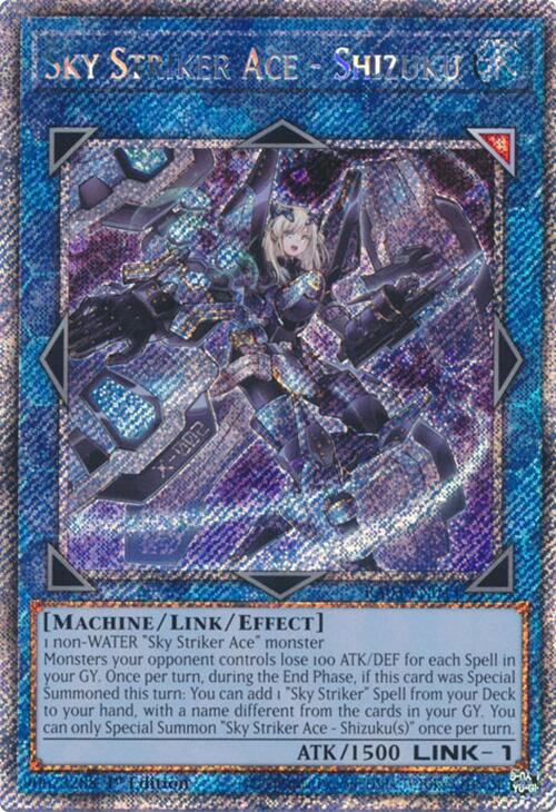 Sky Striker Ace - Shizuku (Platinum Secret Rare) [RA03-EN043] Platinum Secret Rare | Fandemonia Ltd