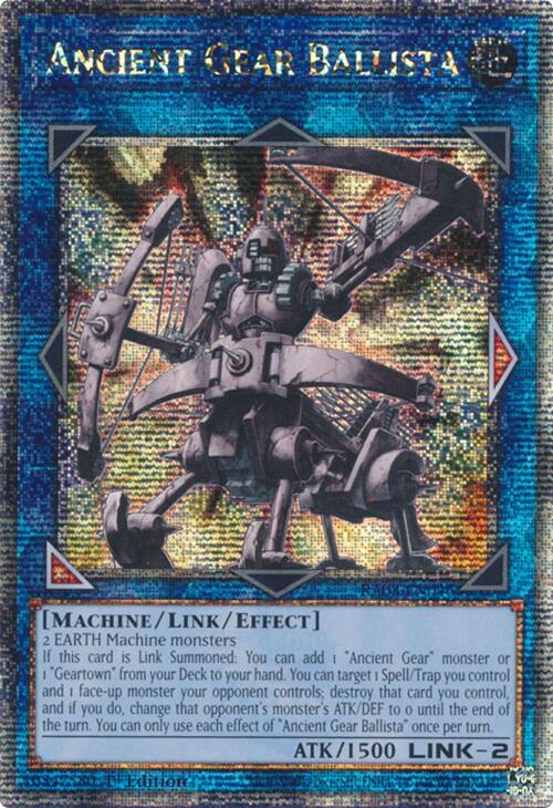 Ancient Gear Ballista (Quarter Century Secret Rare) [RA03-EN046] Quarter Century Secret Rare | Fandemonia Ltd