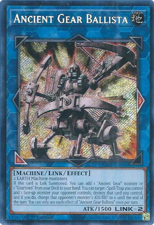 Ancient Gear Ballista (Secret Rare) [RA03-EN046] Secret Rare | Fandemonia Ltd