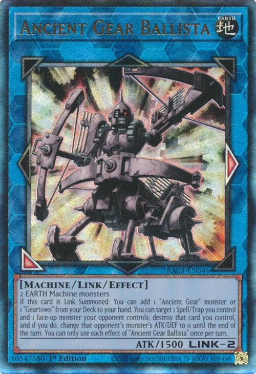 Ancient Gear Ballista (UTR) [RA03-EN046] Prismatic Ultimate Rare | Fandemonia Ltd