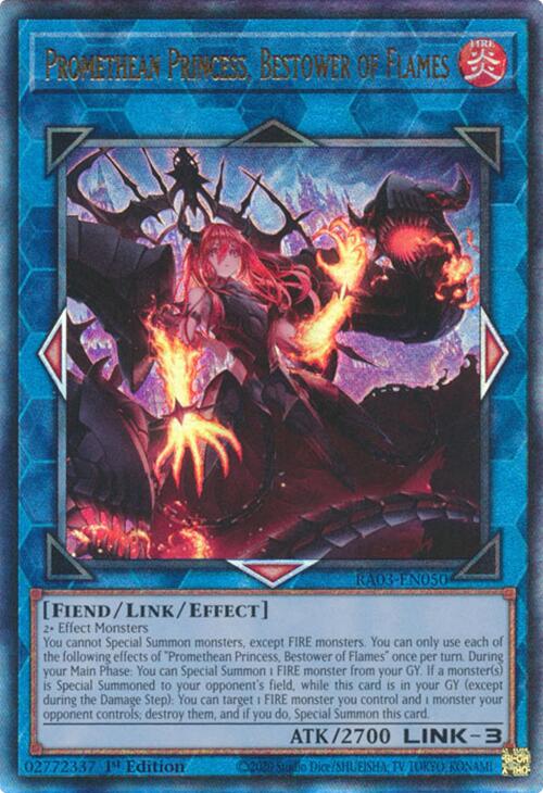 Promethean Princess, Bestower of Flames (UTR) [RA03-EN050] Prismatic Ultimate Rare | Fandemonia Ltd