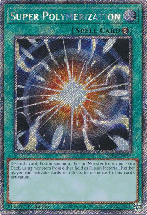 Super Polymerization (Platinum Secret Rare) [RA03-EN053] Platinum Secret Rare | Fandemonia Ltd