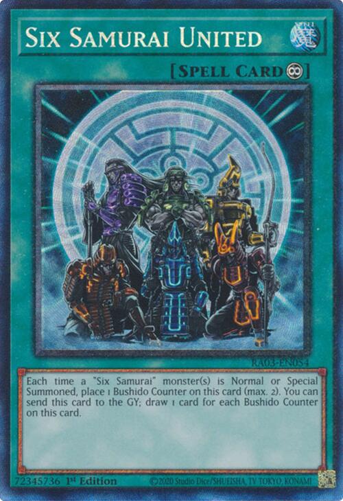 Six Samurai United (CR) [RA03-EN054] Prismatic Collector's Rare | Fandemonia Ltd