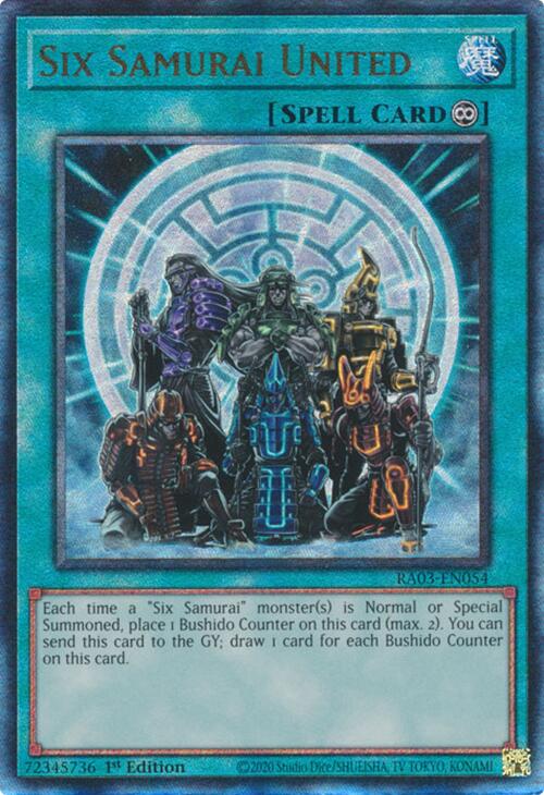 Six Samurai United (UTR) [RA03-EN054] Prismatic Ultimate Rare | Fandemonia Ltd