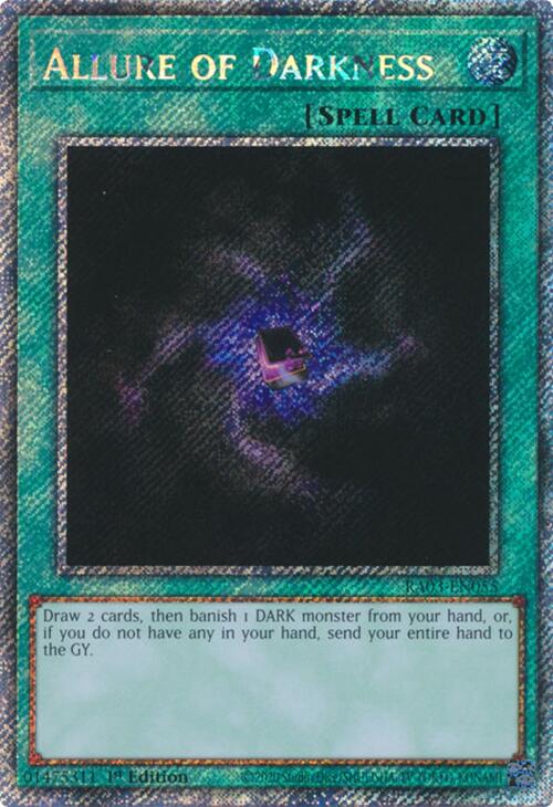 Allure of Darkness (Platinum Secret Rare) [RA03-EN055] Platinum Secret Rare | Fandemonia Ltd