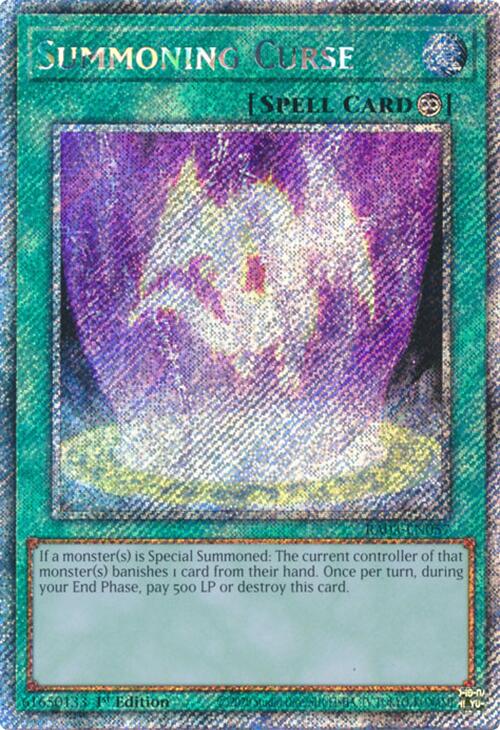 Summoning Curse (Platinum Secret Rare) [RA03-EN057] Platinum Secret Rare | Fandemonia Ltd