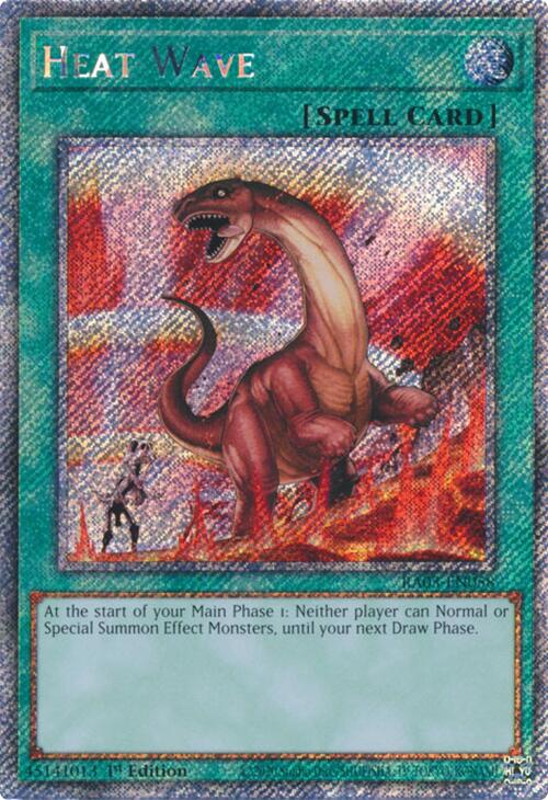 Heat Wave (Platinum Secret Rare) [RA03-EN058] Platinum Secret Rare | Fandemonia Ltd